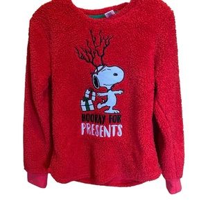 PEANUTS Snoopy Plush Christmas sweater size M